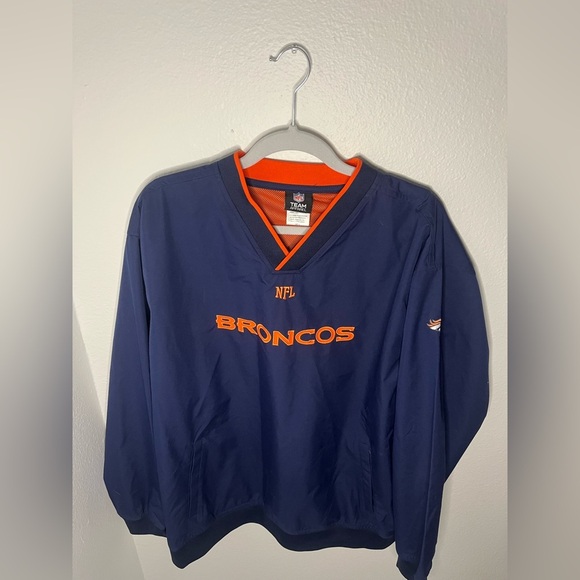 📣 Denver Broncos NFL Pullover Jacket 🧡💙 | Size XL - Picture 1 of 3